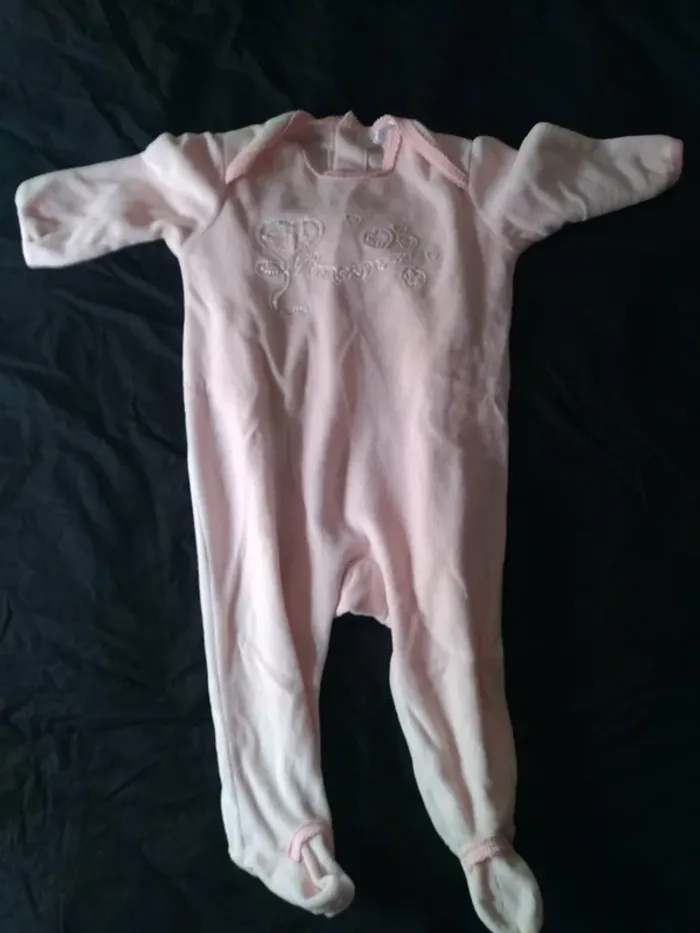 Lot de 5 Pygamas Velours Fille 18 Mois - photo numéro 2