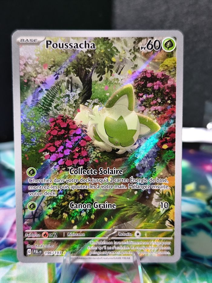 Carte pokémon neuve 🇨🇵 Poussacha 196/193 Évolution à Paldéa