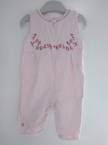 Salopette En Velours Léger Obaïbi Bébé Fille Taille 12 Mois