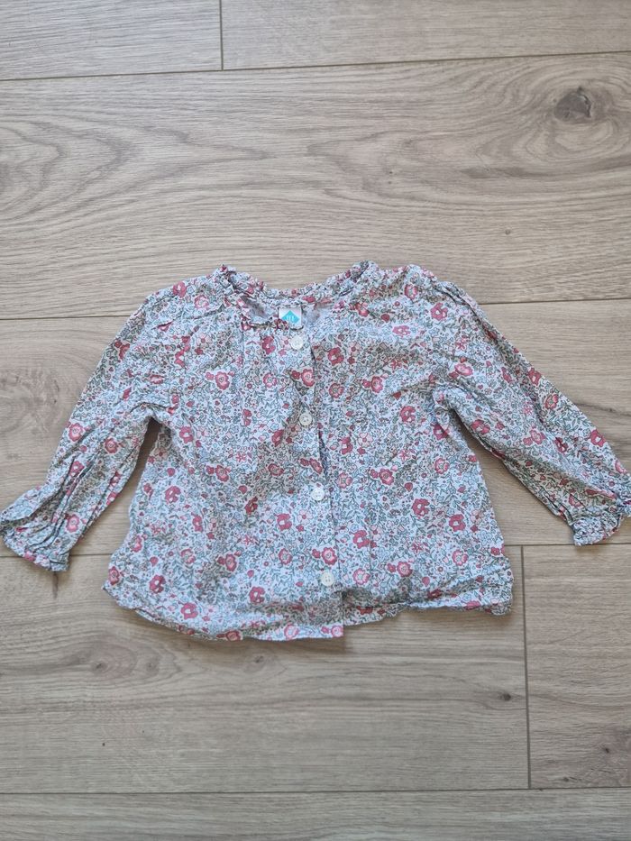 Lot de 3 chemises bébé fille Tex 12 mois - photo numéro 8