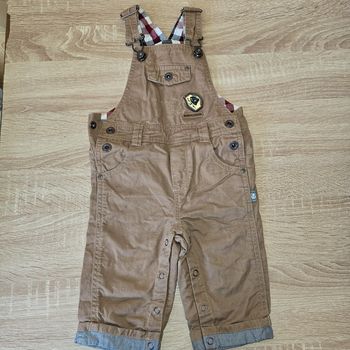 Salopette marron sergent major 6 mois