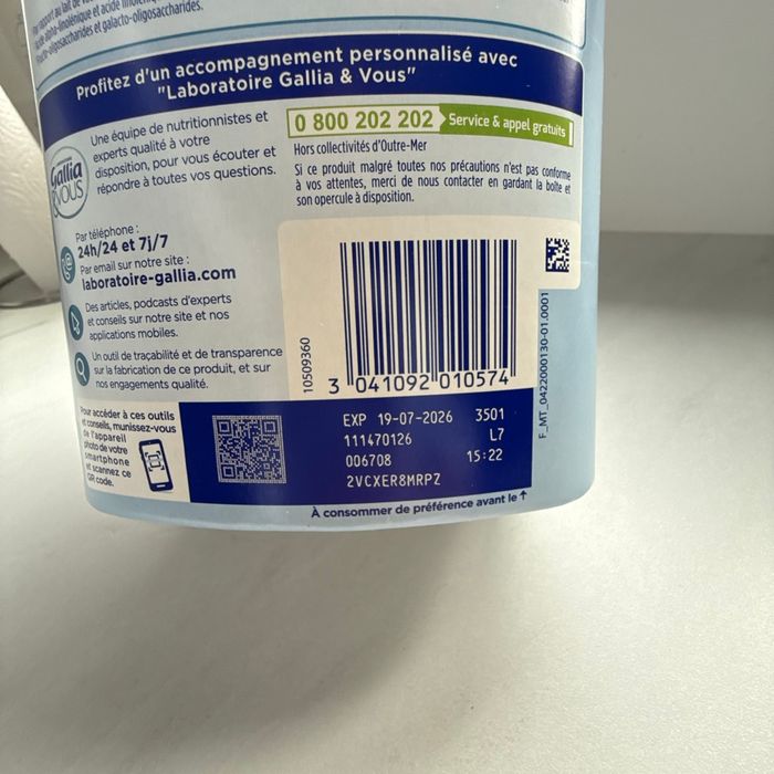 Lait Gallia croissance 3eme âge - photo numéro 3