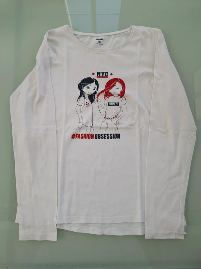 Lot de 6 tee-shirts ML 12 ans - photo numéro 2