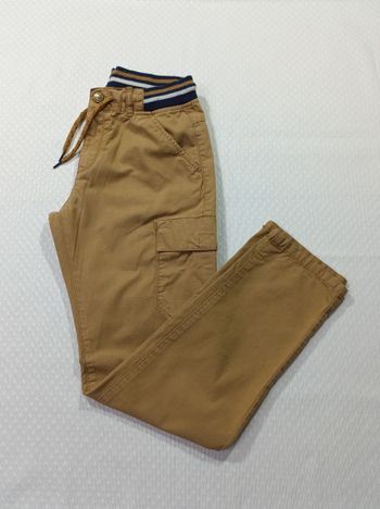 🟤 Pantalon Cargo Garçon 12 ans – Z – Camel 100% Coton 🟤