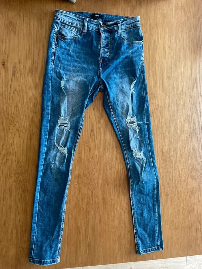 Jean troué skinny