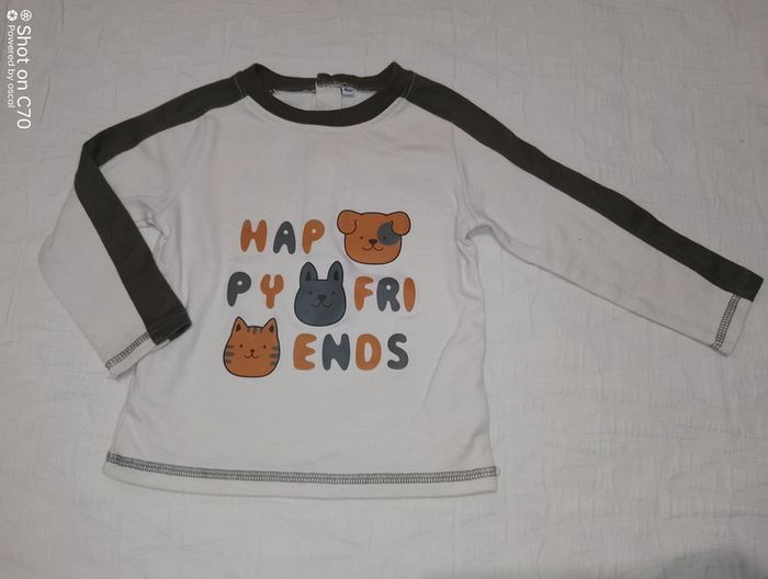 Super U haut t shirt manches longues ours 18 mois