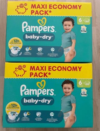 Couche pampers taille 6 