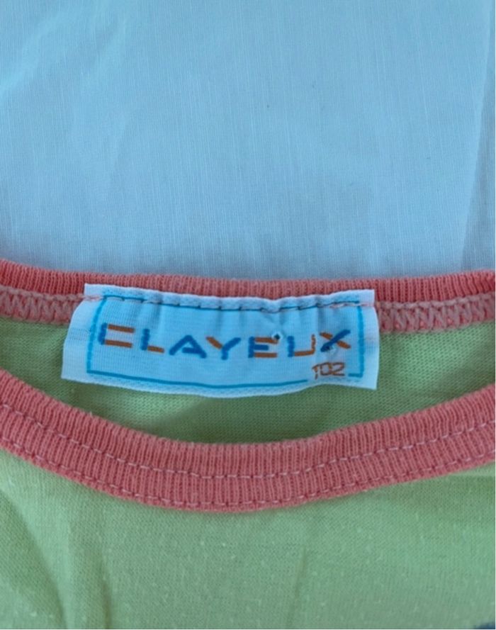 Tee shirt vert et orange - photo numéro 2