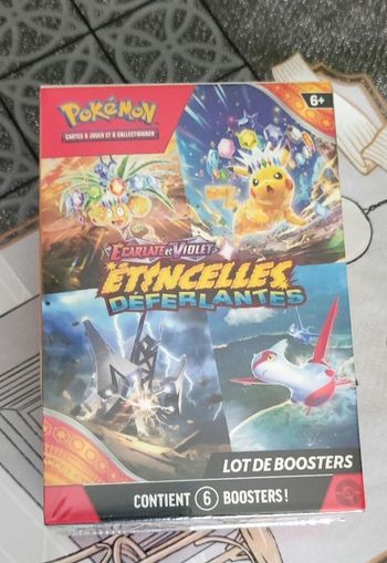 Pokemon - Bundle - Lot de 6 boosters EV08 Étincelles déferlantes du bloc ecarlate et violet ( ev8 ) - neuf scellé