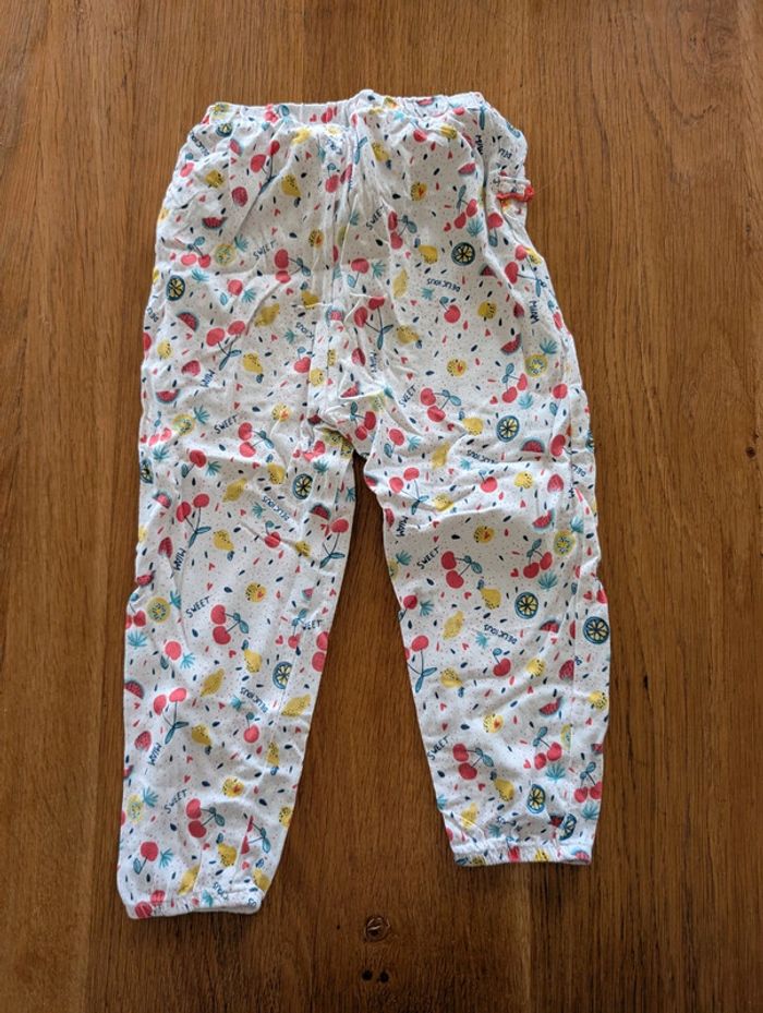 Pantalon large léger, 3 ans motifs fruits - photo numéro 3