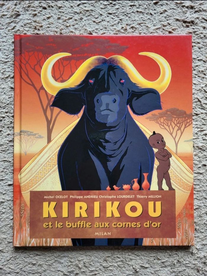 Livre enfant Kirikou et le buffle aux cornes d'or de Michel Ocelot