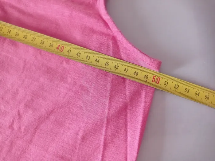 T-shirt sans manche rose avec dentelle - photo numéro 4