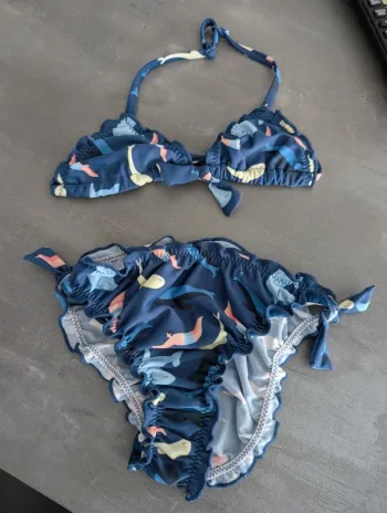Maillot de bain bikini fille 4 ans NEUF