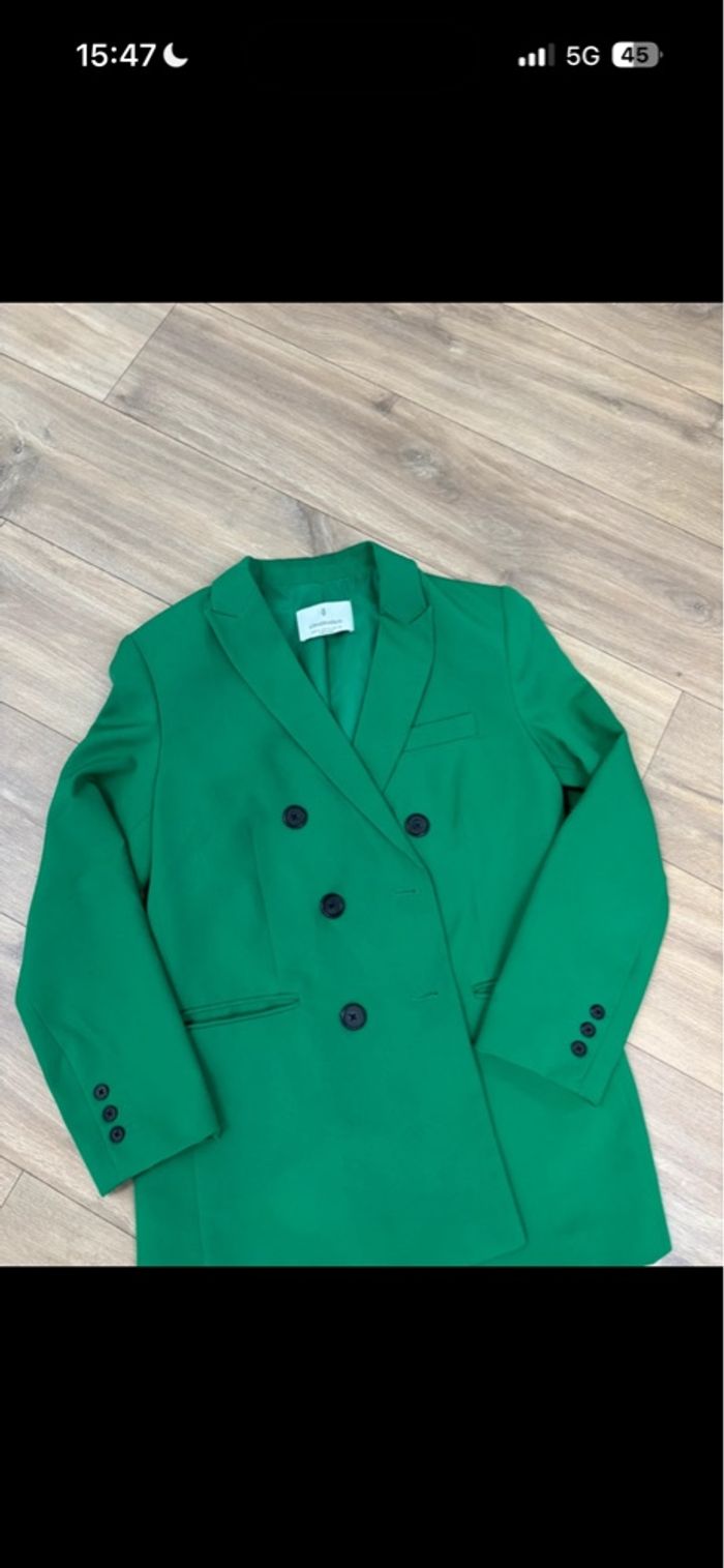 Blazer vert stradivarius