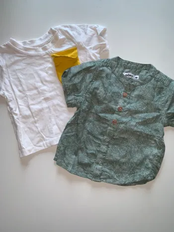 Lot été t-shirt chemise 6 mois