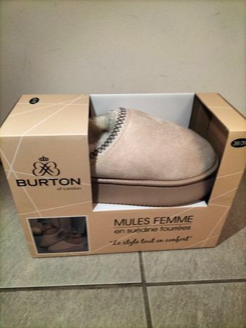 Mules femme Burton couleur beige taille 38 39