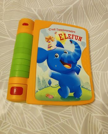 Livre interactif l'anniversaire d'elefun