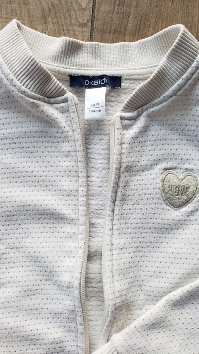 Gilet Okaïdi blanc 4 ans - photo numéro 5