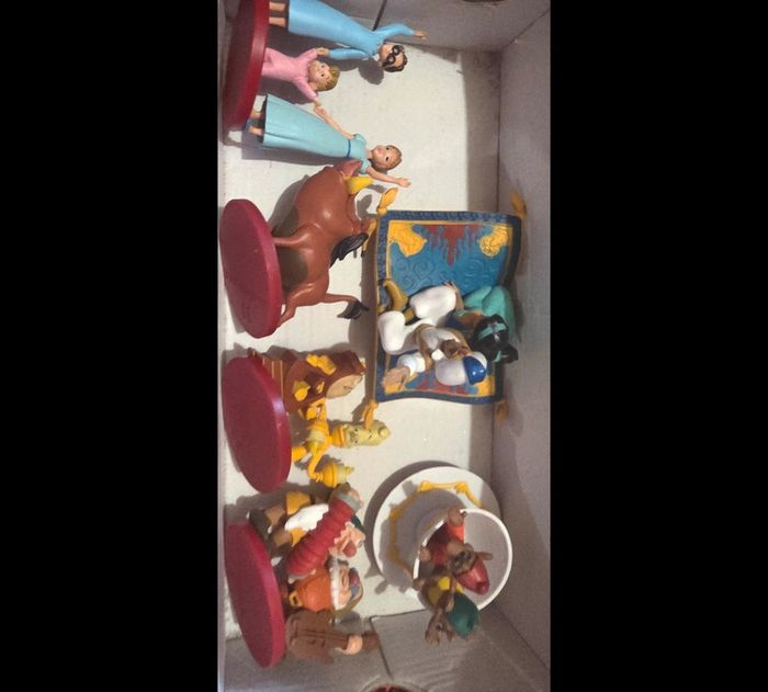 Lot 6 figurines exclusives collection audiocontes Magiques Disney Altaya audio conte compte magic
