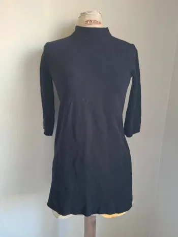 Robe/ tunique noir col montant - élégance intemporelle, Pull&Bear, en très bon état, taille S