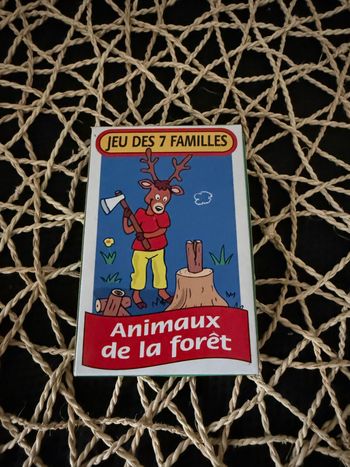 Jeu de Cartes des 7 familles Animaux de la fôret