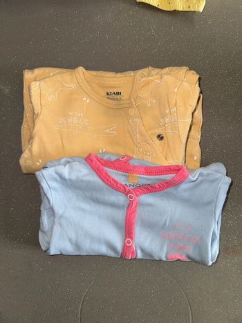 Lot de 2 pyjamas 6 mois coton