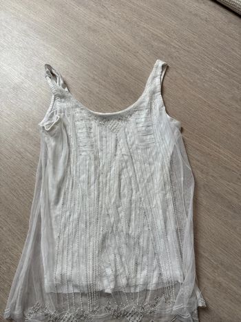 Débardeur blanc à perle pimkie