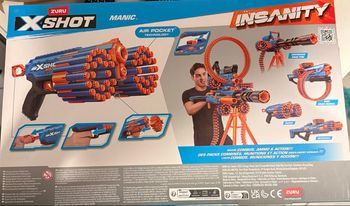 Zuru XSHOT Pistolet à jouet Insanity Ragefire 24 fléchettes