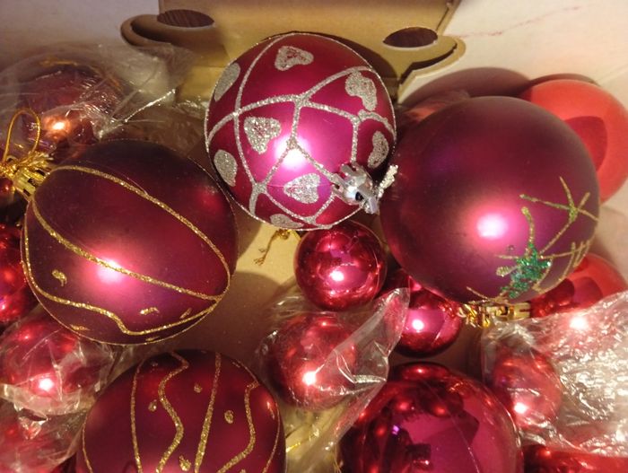 Lot de 43 boules de Noël différentes tailles - photo numéro 2