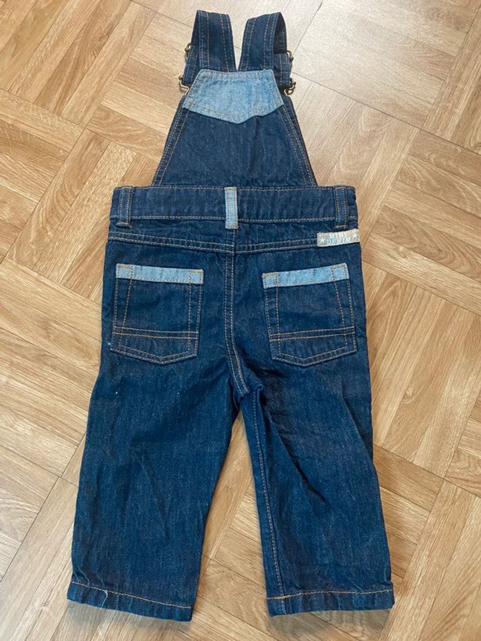 Salopette bleu taille 12 mois Kiabi - photo numéro 4