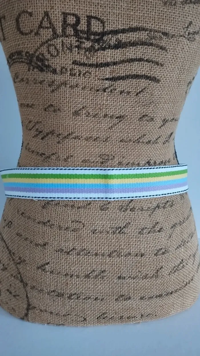 Ceinture ajustable blanche vert bleu violet mixte - photo numéro 8