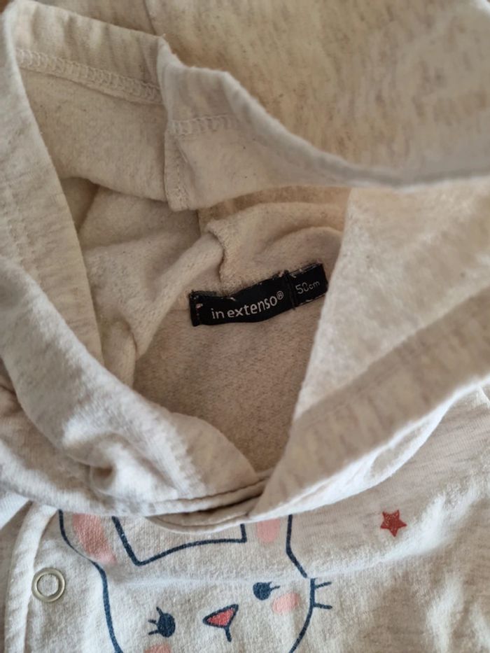 Ensemble pantalon et gilet sweat 50 cm 1 mois - photo numéro 3