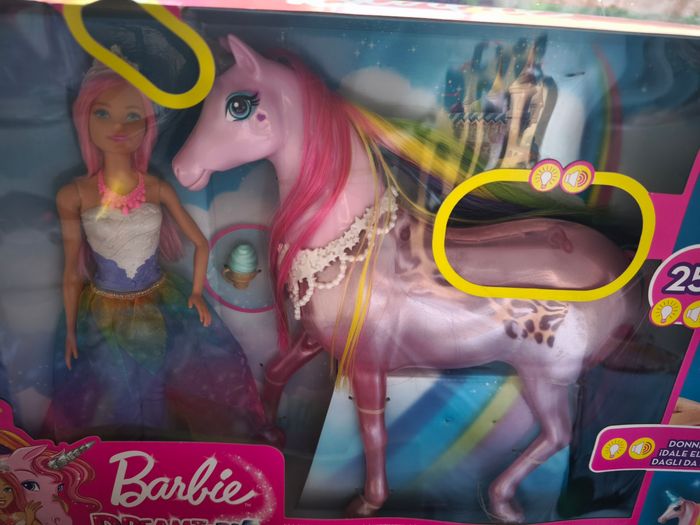 Barbie - Dreamtopia . Barbie et sa licorne lumière magique - photo numéro 2