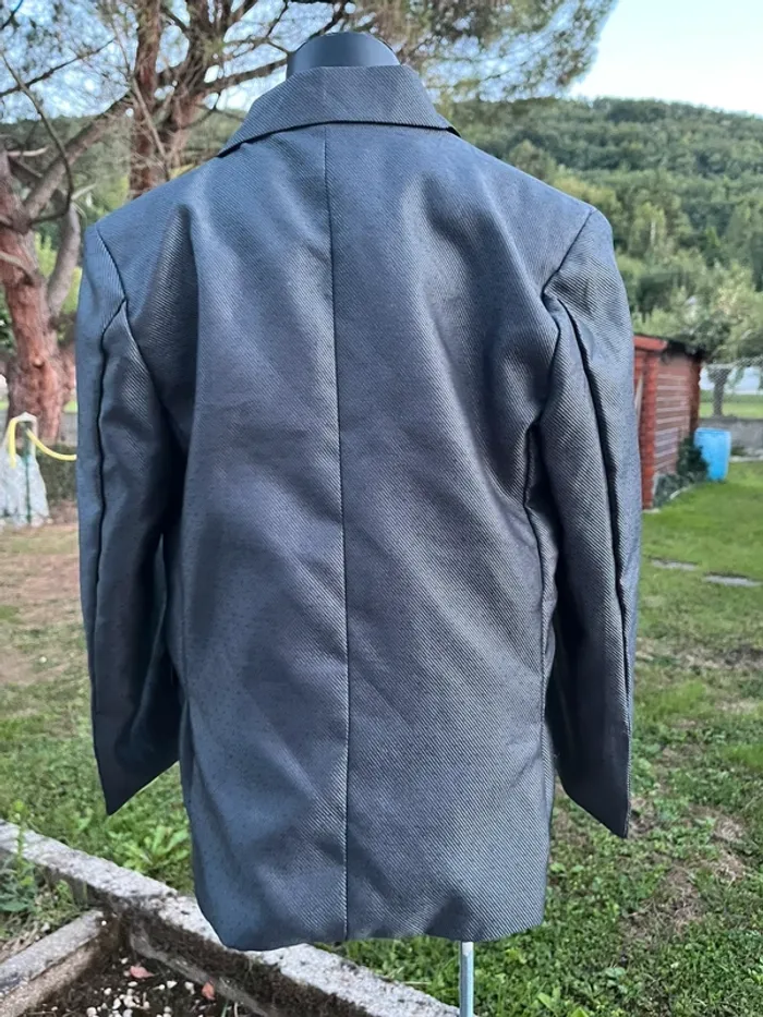 Veste gris bleu pour cérémonie taille 8 ans - photo numéro 2
