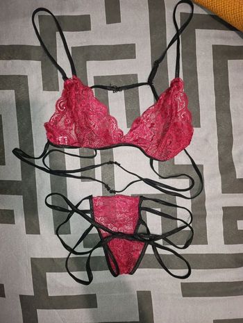 Ensemble lingerie porté pour soirée coquine taille m