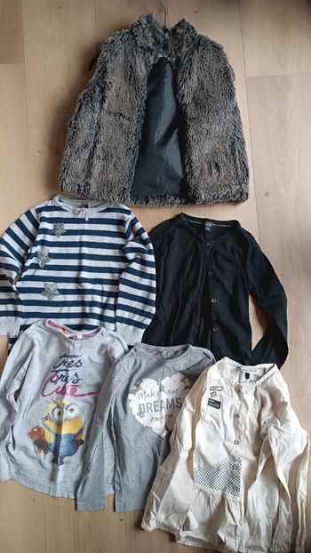 Lot  de 6 hauts pulls fille 5 ans 🌿