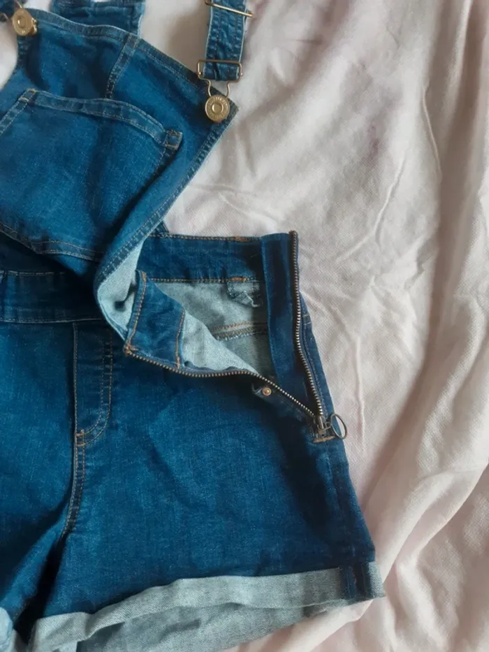 Salopette Short Jean fille - photo numéro 5