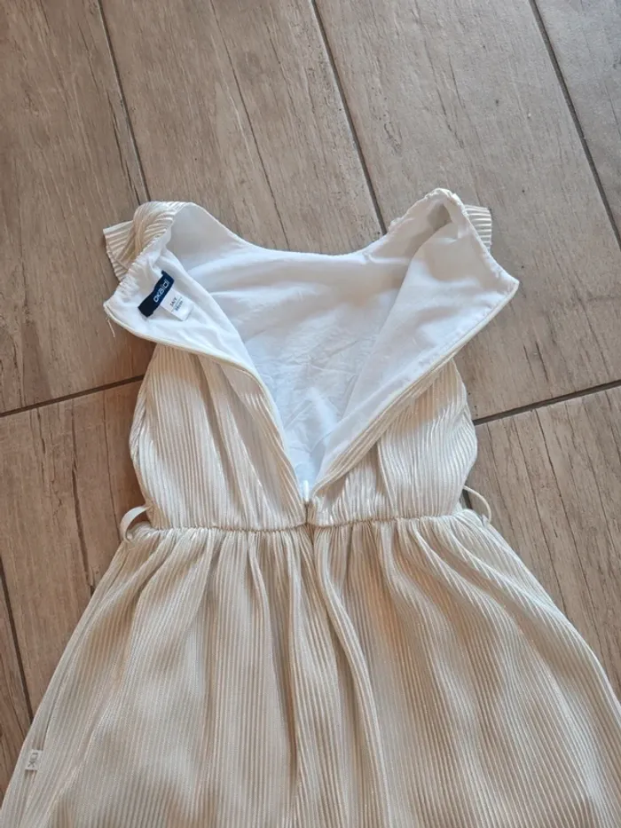 Robe couleur crème brillante cérémonie taille 3 ans - photo numéro 4
