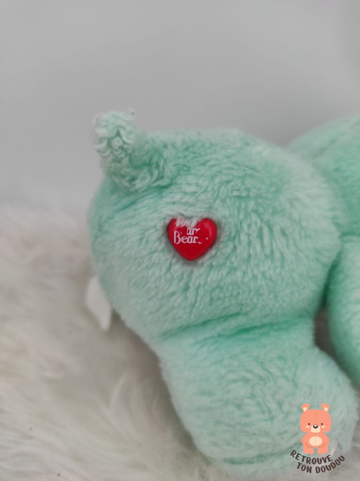 Peluche Bisounours Jaune Grosdodo Vintage - photo numéro 3