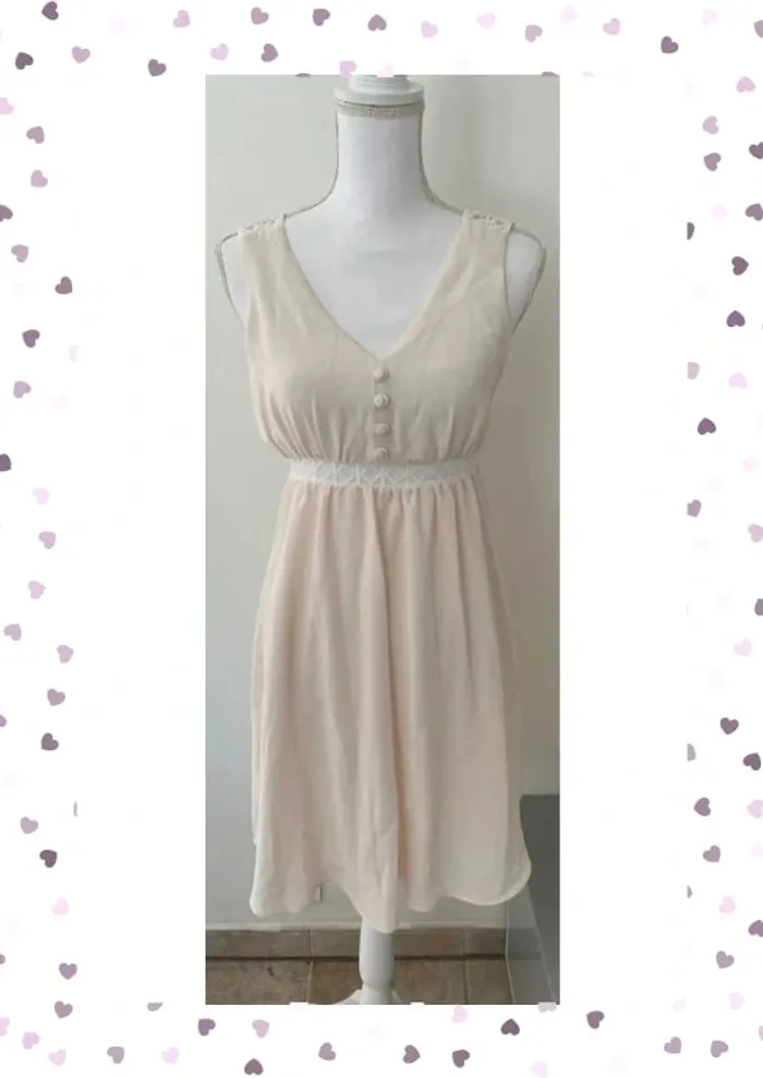 Nafnaf Robe Fluide Rose Pale Taille 36/S