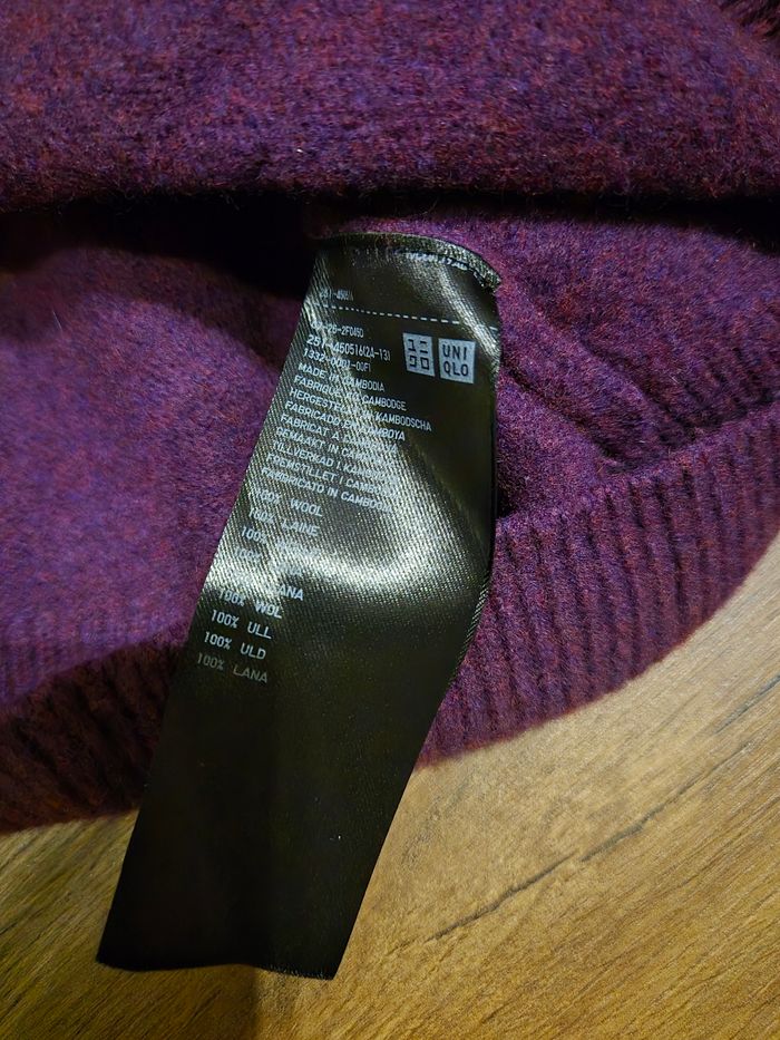 Pull en laine violet - photo numéro 7