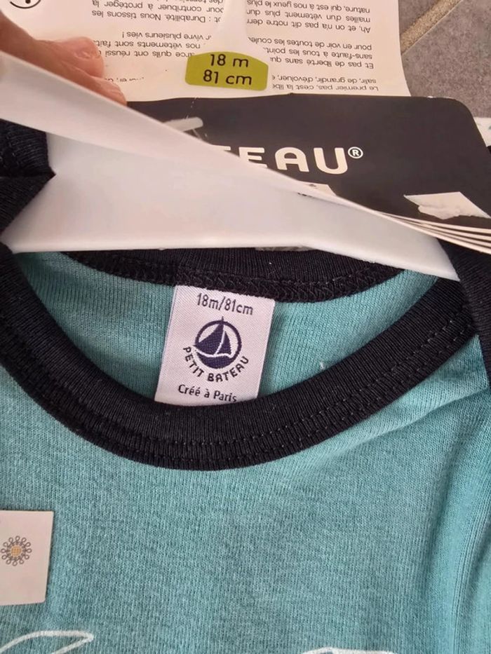 Ensemble pyjama + bodie petit bateau - photo numéro 3