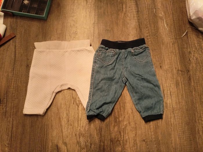 Lot de deux pantalons fille