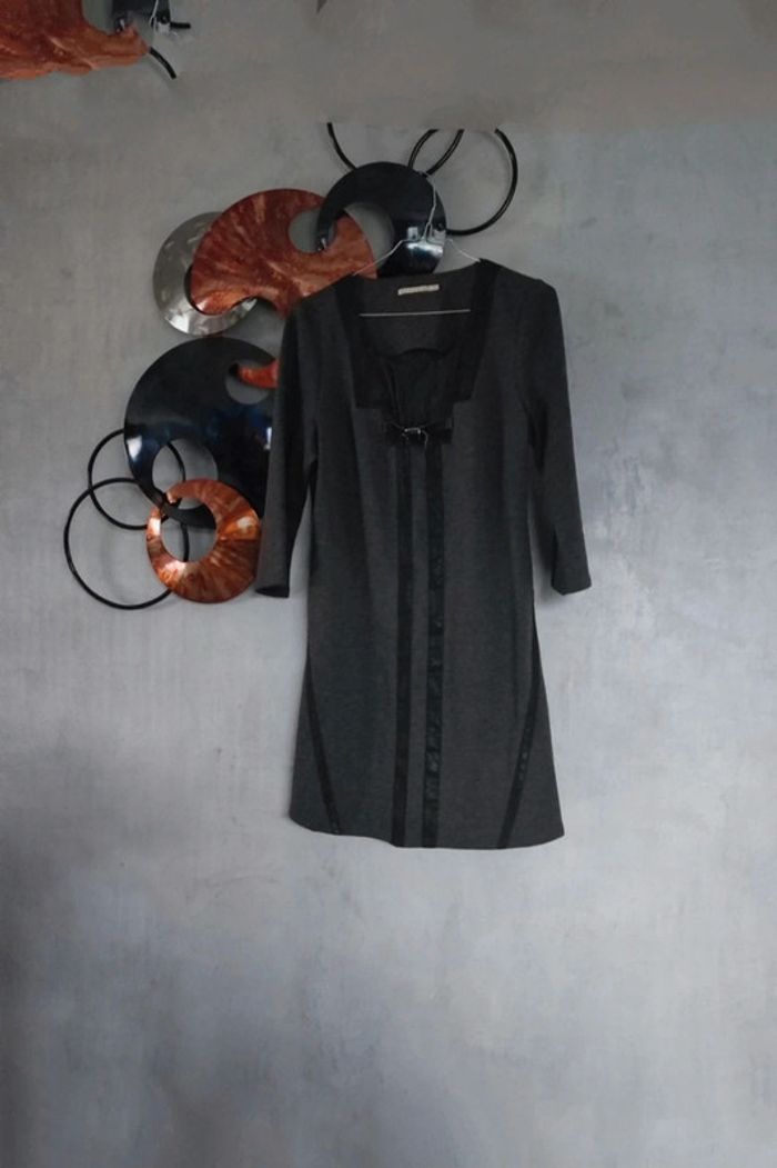 Robe automnale gris anthracite Elora by GF