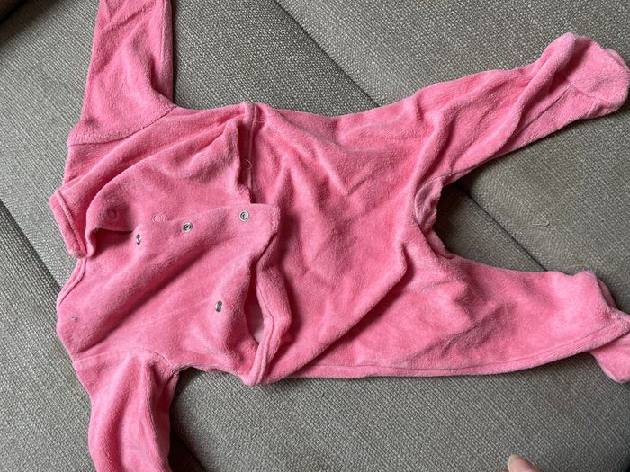 Lot 2 pyjamas roses petite fille 1 mois - photo numéro 4