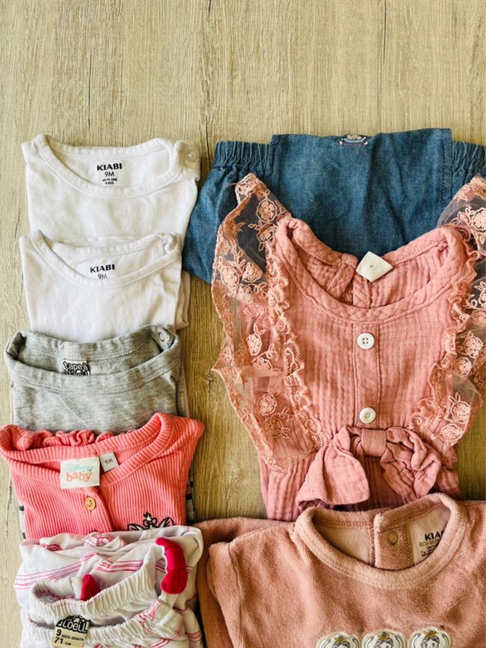 Lot de vêtements bébé fille multiple marque - photo numéro 2