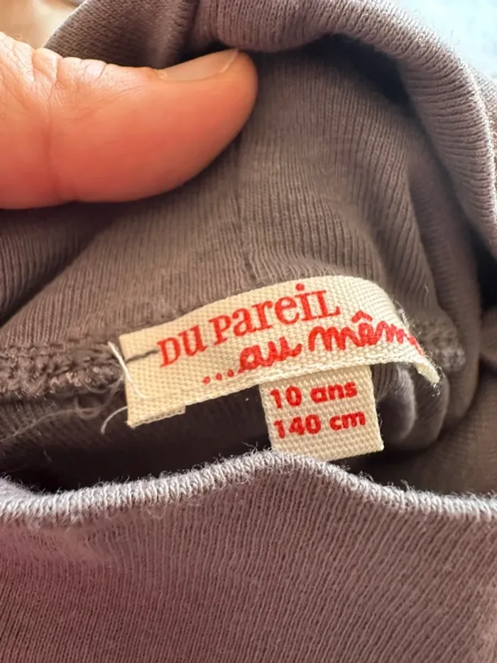 Teeshirt pull col roulé 10 ans - photo numéro 3