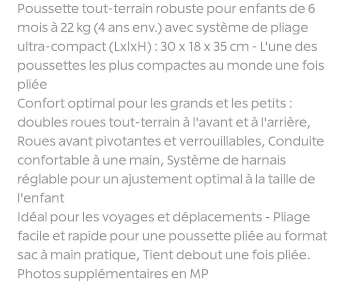 Pousette GB pliable excellent etat - photo numéro 5
