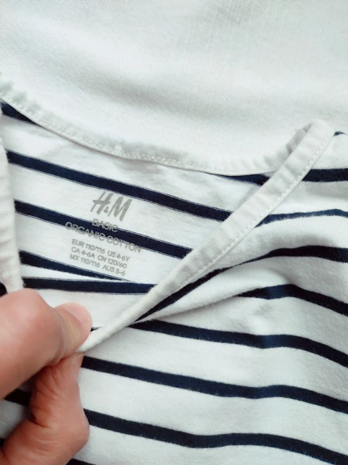 Robe manches courtes marinière 4/6 ans - photo numéro 3