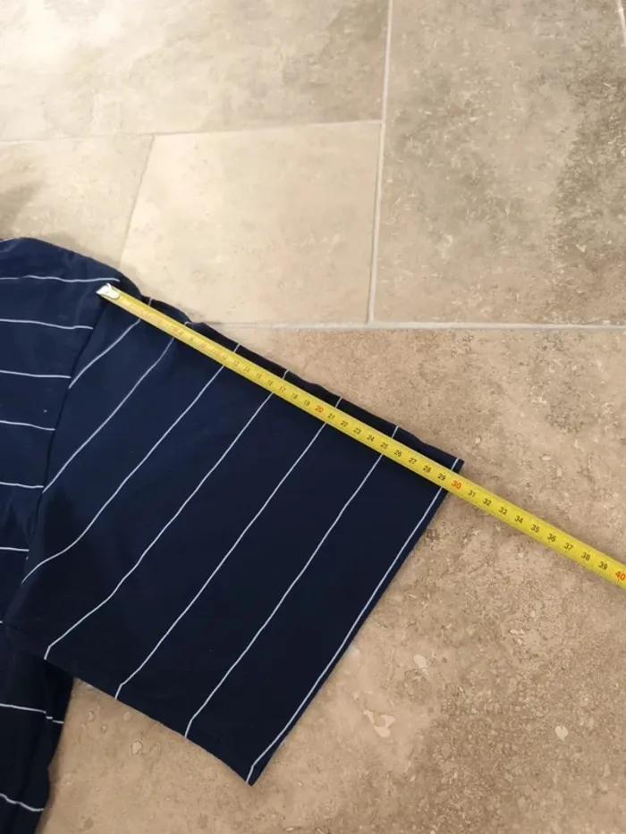 Polo Ralph Lauren homme taille L golf pima excellent état sauf petit trou au dos - marine logo col - photo numéro 7